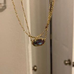 Gorgeous two strand Kendra Scott gold necklace